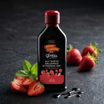Glassa aceto balsamico Fragola 250ml
