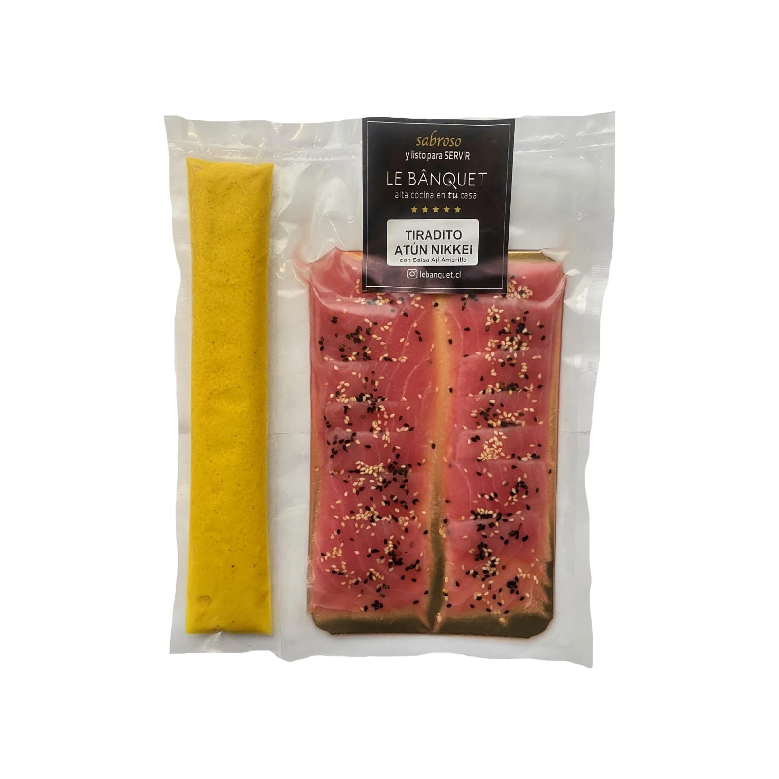 Tiraditos de atun con salsa Nikkei